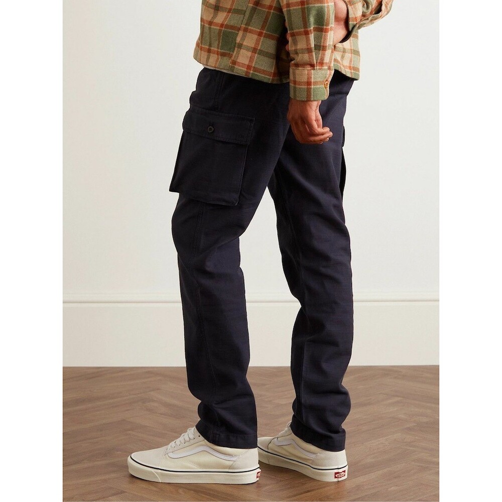 Outerknown Cargo Utility Pants Men's 28x32 Pitch Black Straight Leg Mid Rise